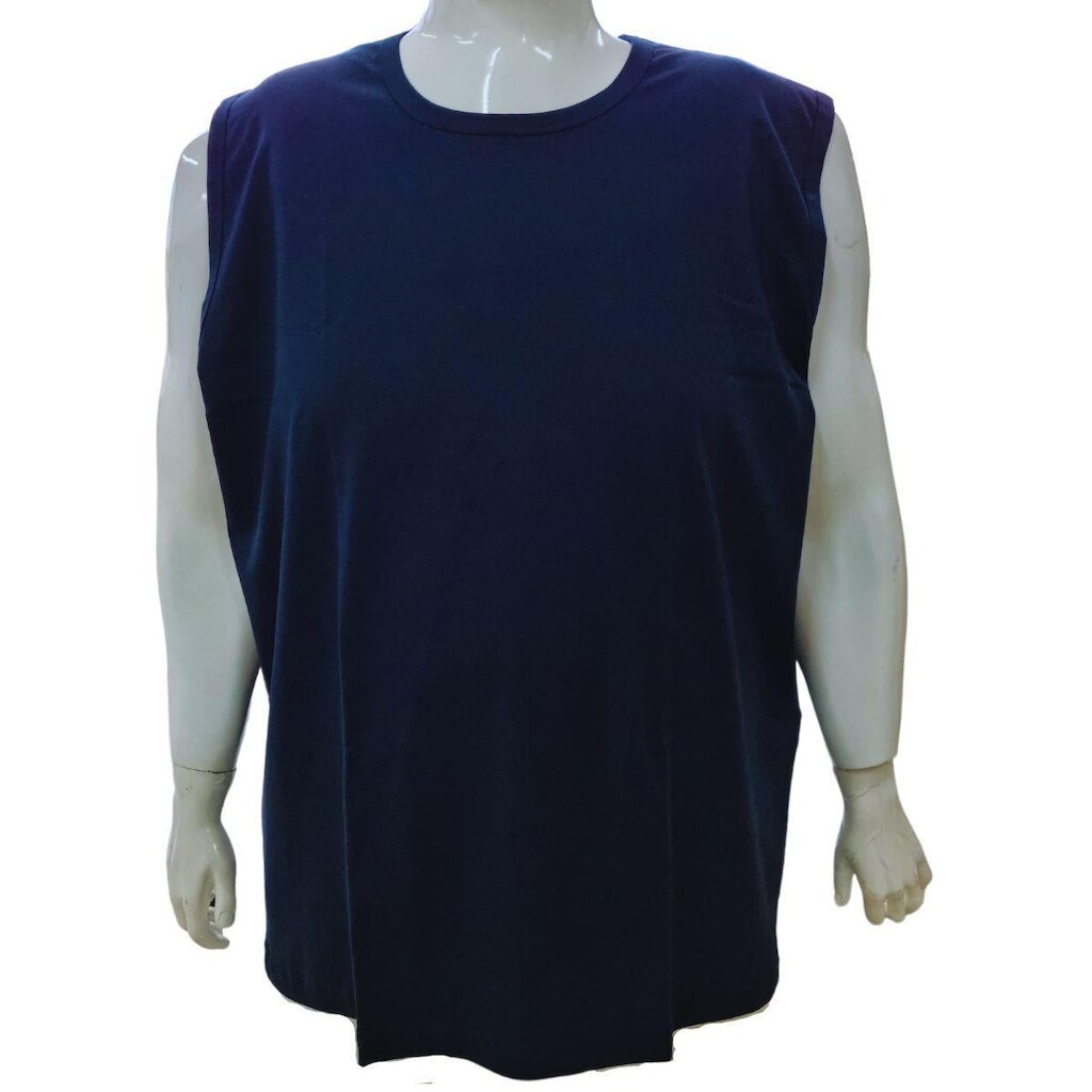 Camiseta Regata Masculina Basica 100% Algodão Fio 30 Penteado Plus Size