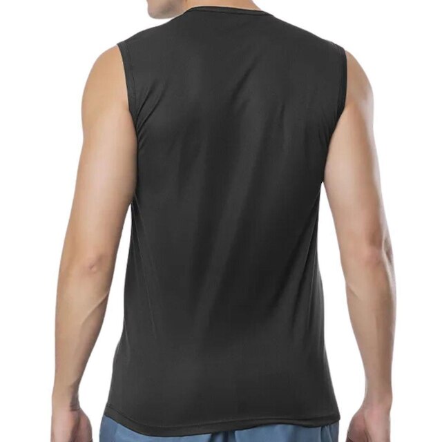Camiseta Regata Masculina Elite - Royal/Branco - M