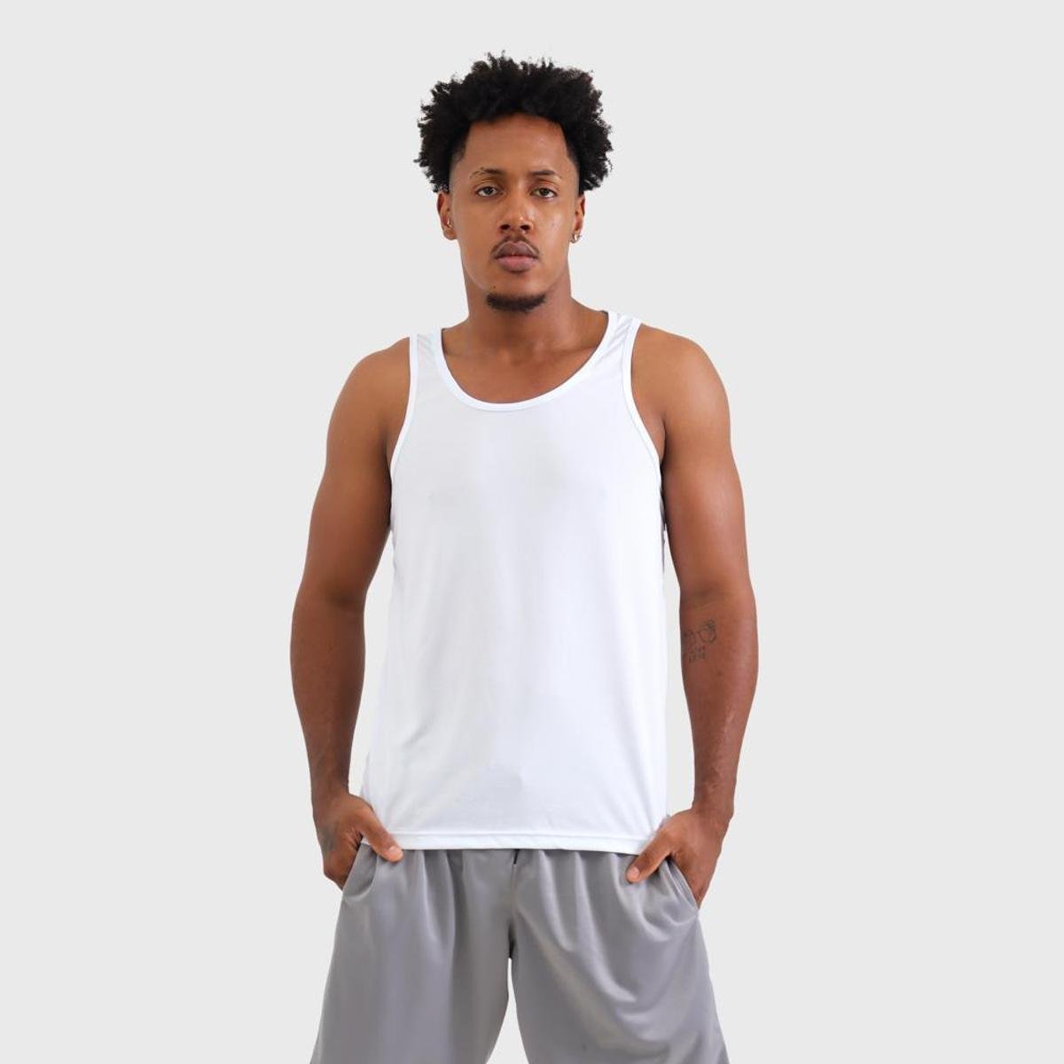 Camiseta Regata Masculina Fit Ciclismo Academia Fitness Menor preço em Camiseta Regata Masculina Fit Ciclismo Academia Fitness