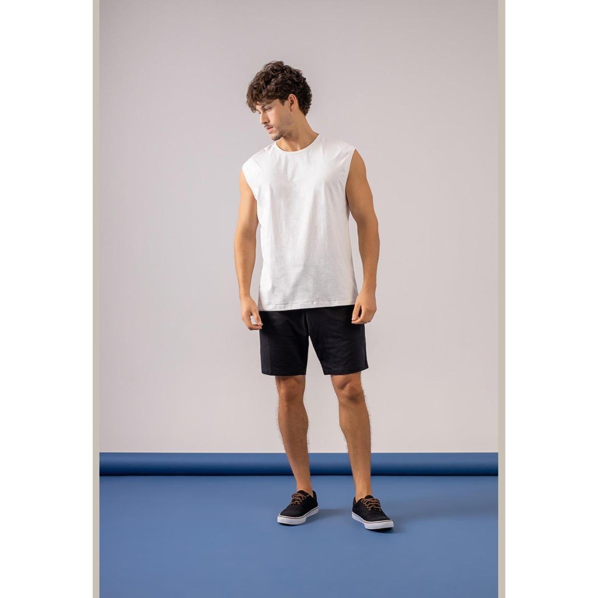 Camiseta Regata Masculina Just Basic Menor preço em Camiseta Regata Masculina Just Basic