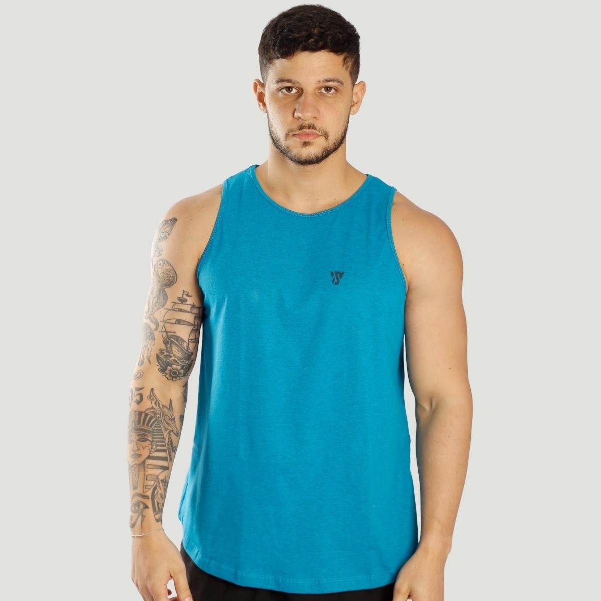 Camiseta Regata Masculina Lisa Algodão 100% Casual Premium Menor preço em Camiseta Regata Masculina Lisa Algodão 100% Casual Premium