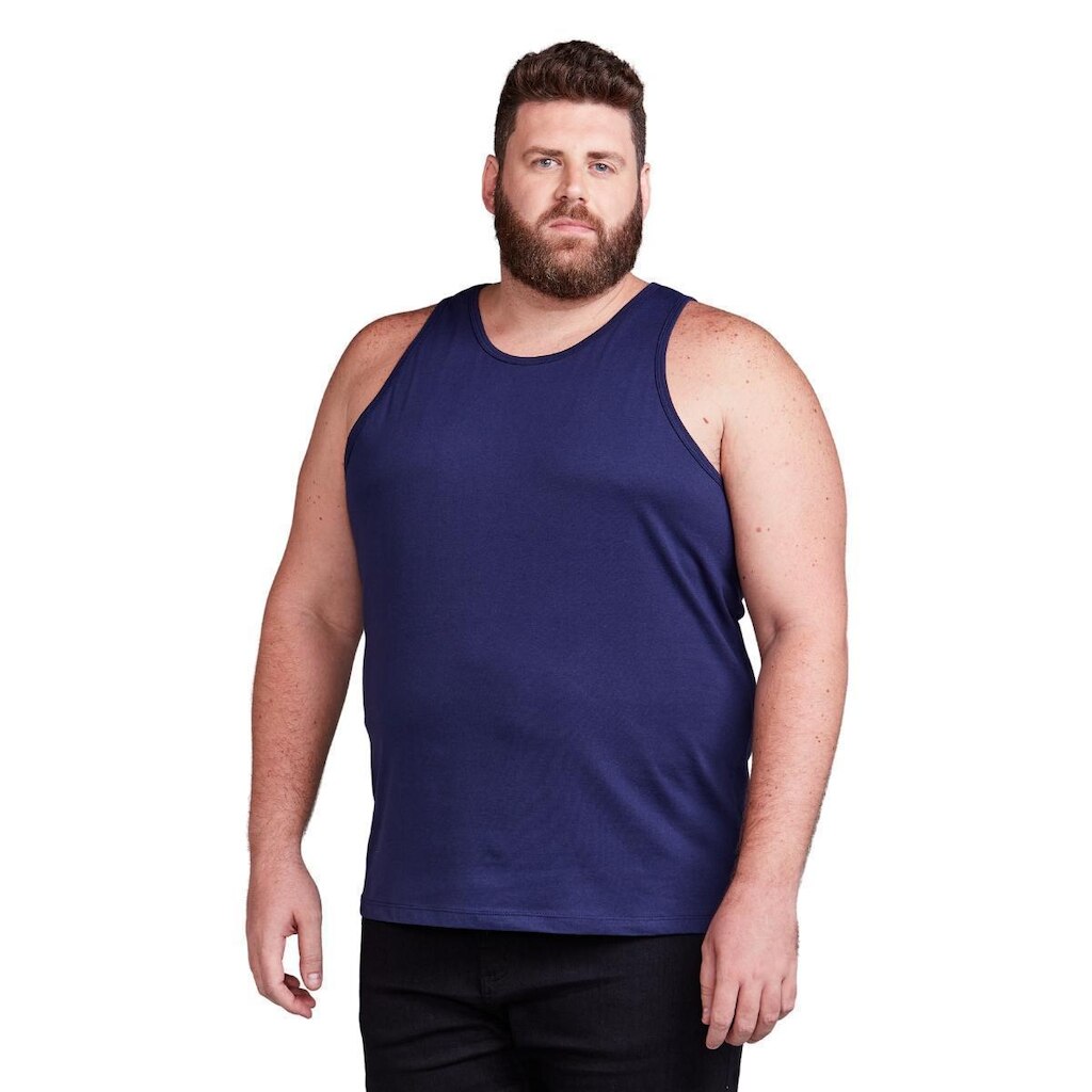 Camiseta Regata Masculina Plus Size 100% Algodão