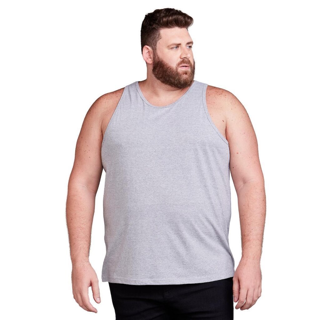 Camiseta Regata Masculina Plus Size 100% Algodão