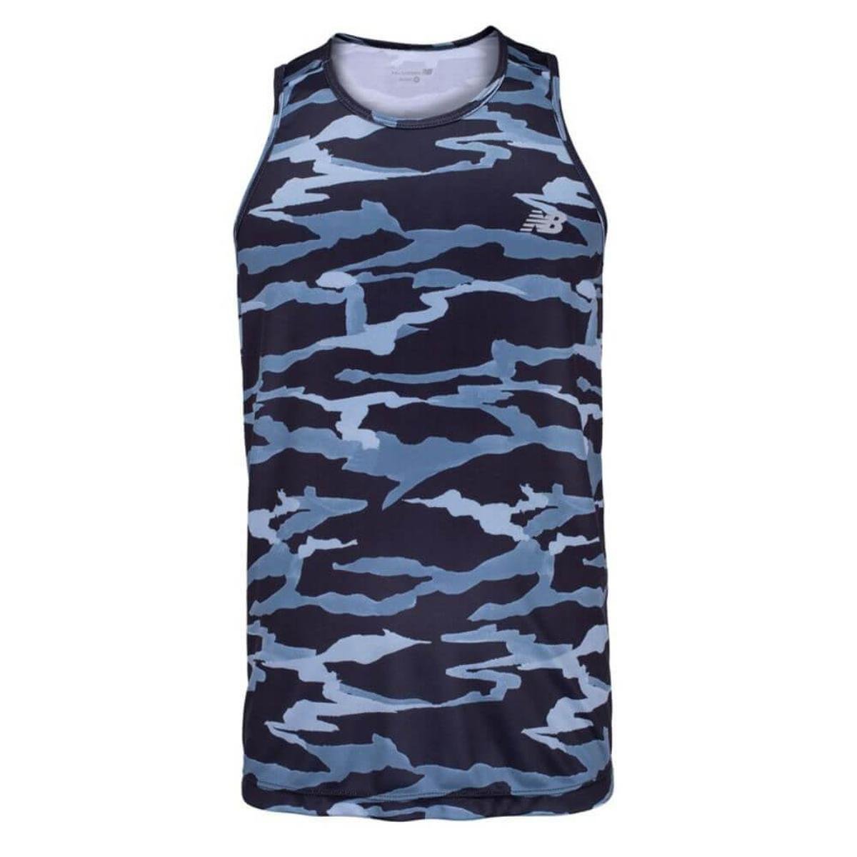 Camiseta Regata New Balance Accelerate Camuflada Bmt03202 Menor preço em Camiseta Regata New Balance Accelerate Camuflada Bmt03202