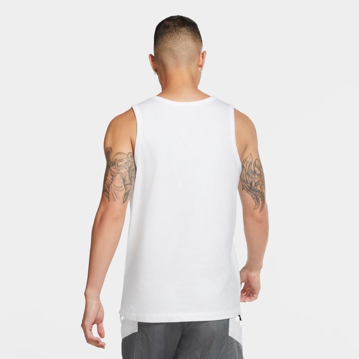 Camiseta Regata Nike Sportswear Club Masculina Branco Netshoes