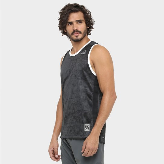 Camiseta Regata Reebok Combat - Chumbo