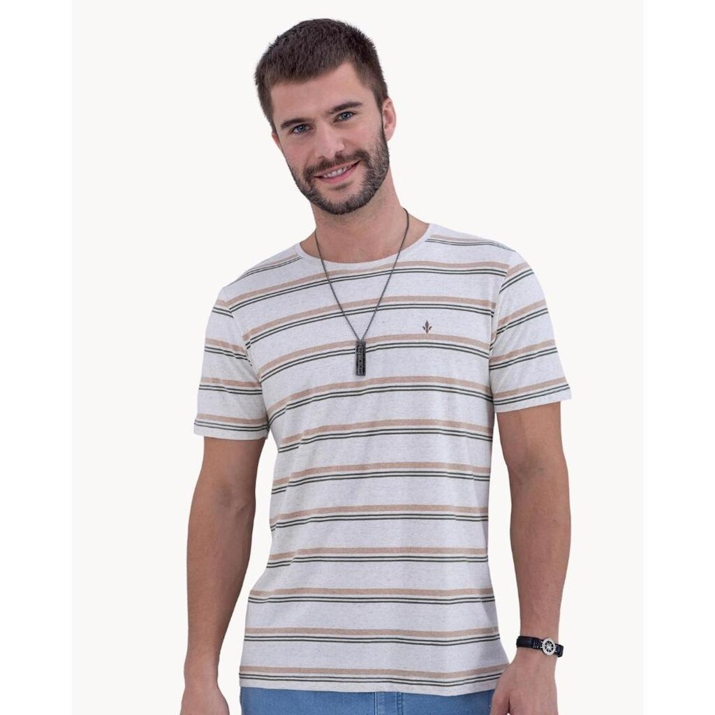 Camiseta Regular com Linho DLZ Masculina