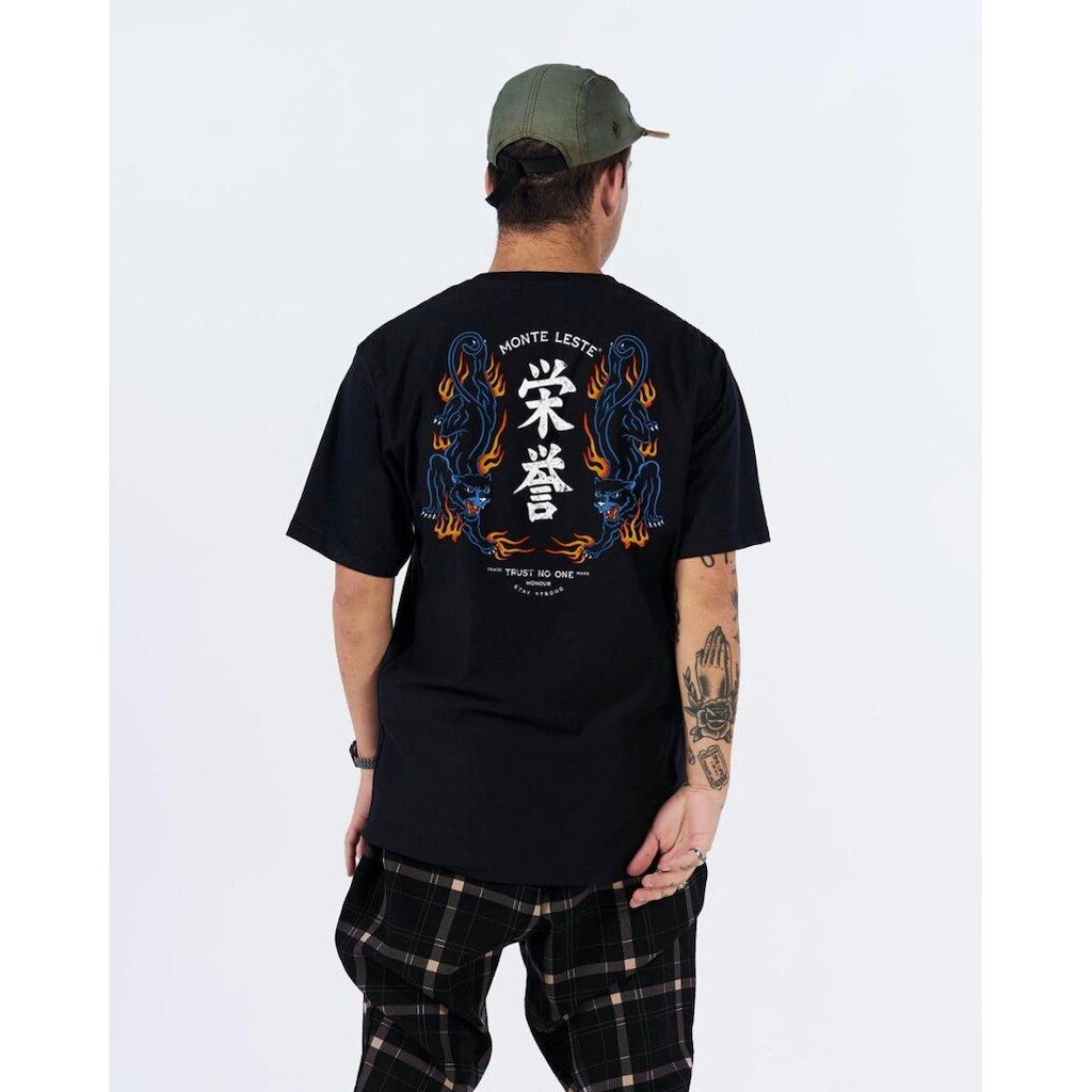 Camiseta Regular Estampada - Fire Tiger Masculina