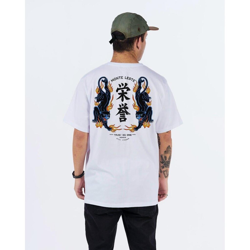 Camiseta Regular Estampada - Fire Tiger Masculina