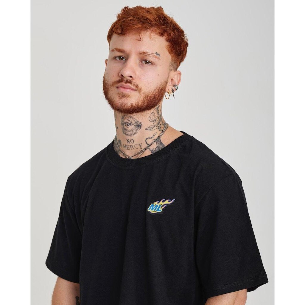 Camiseta Regular Estampada - Fuego Masculina