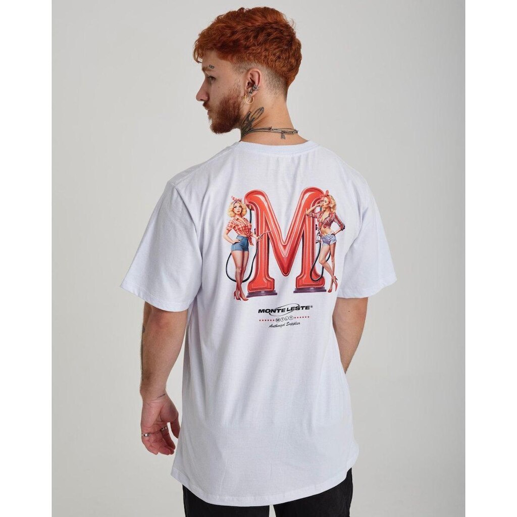Camiseta Regular Estampada - Oil Masculina