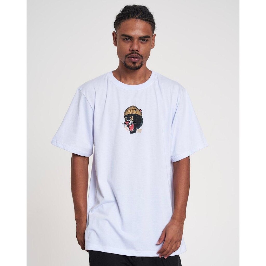 Camiseta Regular Estampada - Pantera Masculina