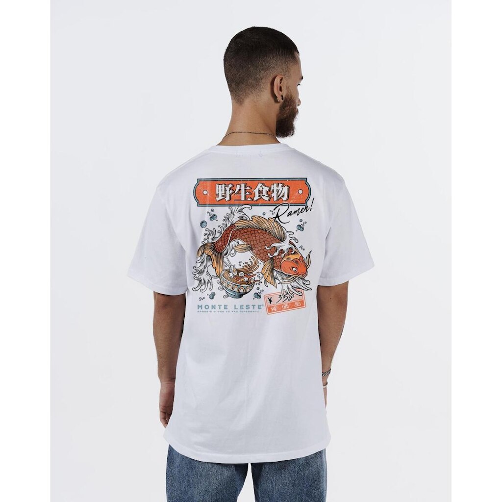Camiseta Regular Estampada - Ramen Masculina