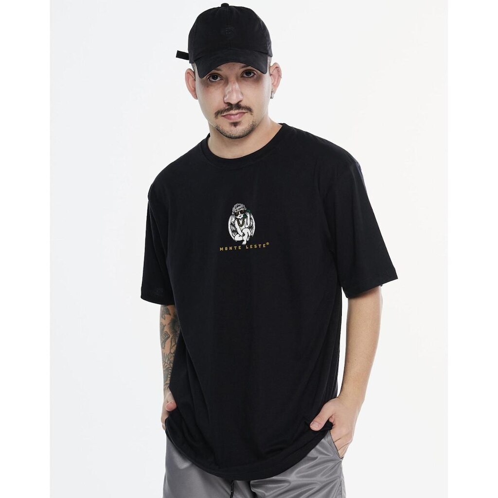 Camiseta Regular Estampada - Segundo Anjo Masculina