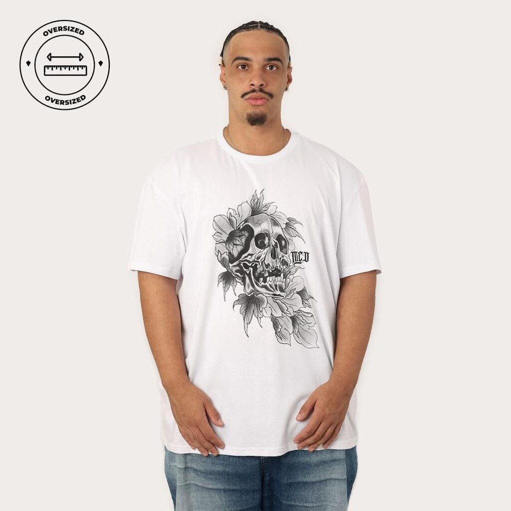 Camiseta Regular MCD Caveira Caligrafitti
