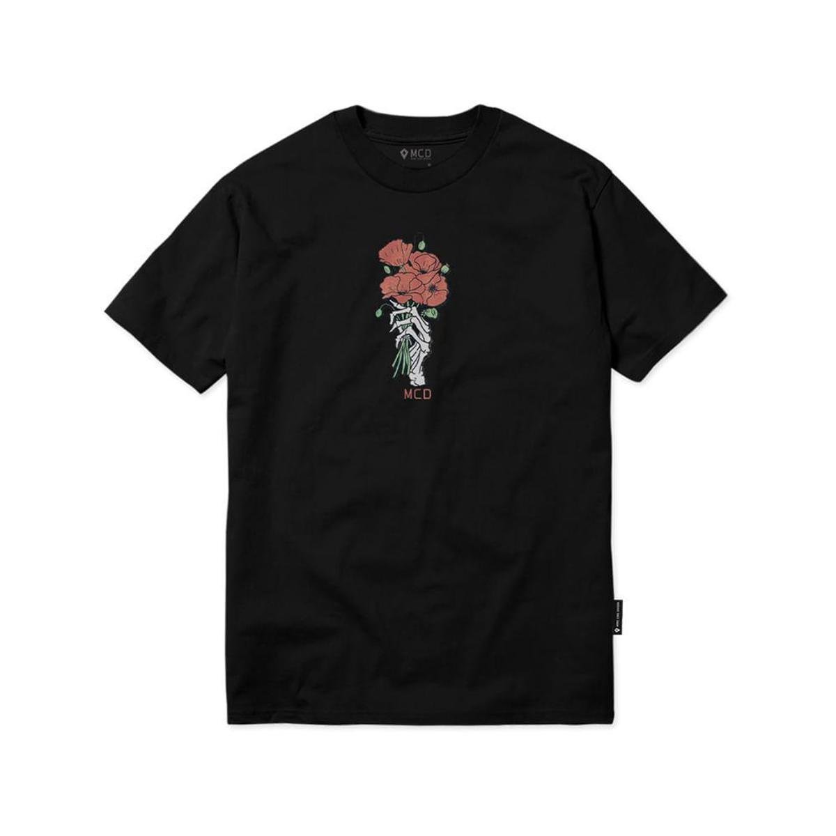 Camiseta Regular MCD Rótulo Papoula Mcd Menor preço em Camiseta Regular MCD Rótulo Papoula Mcd