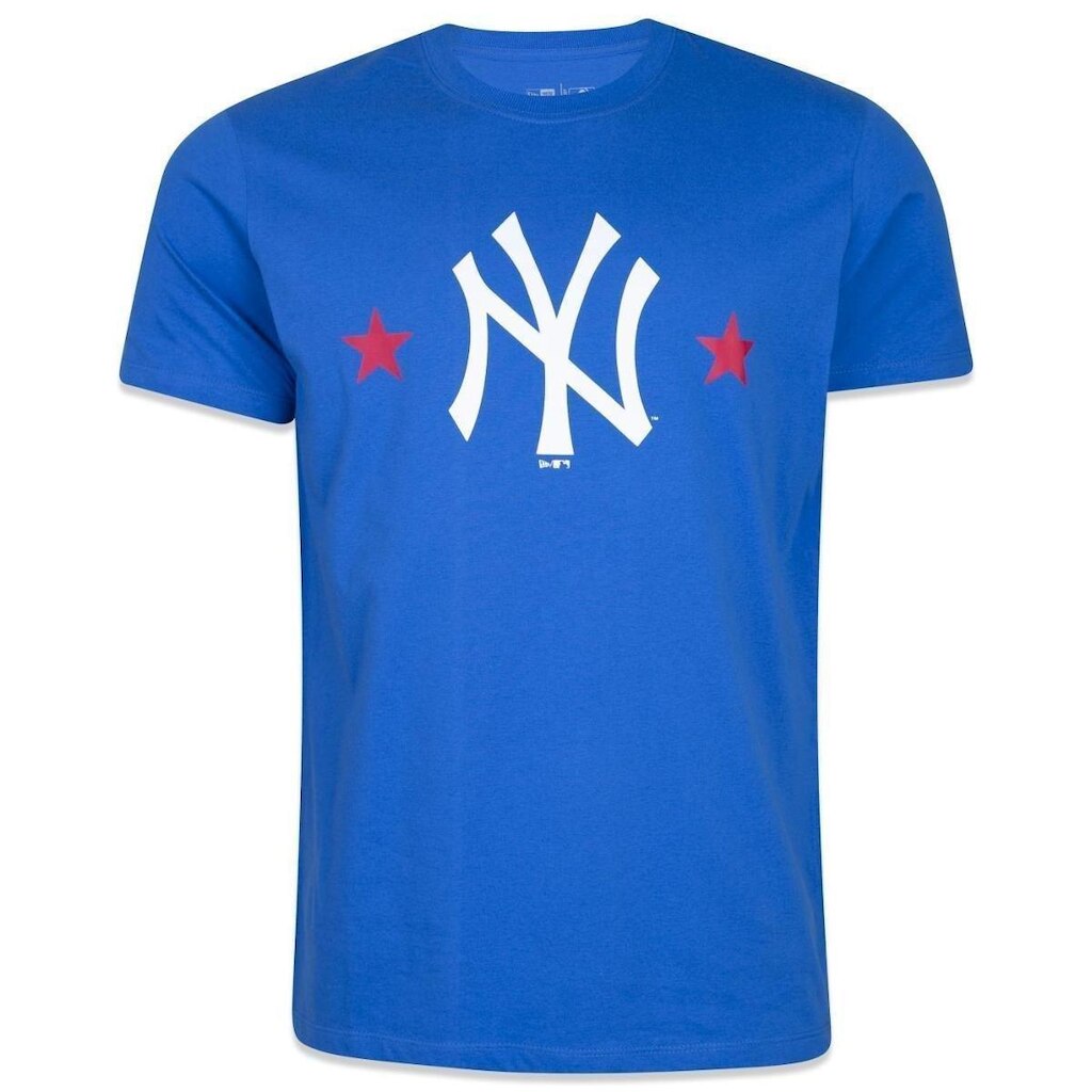 CAMISETA REGULAR MLB NEW YORK YANKEES WORLD MANGA CURTA ROYAL NEW ERA