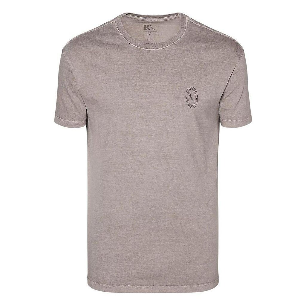 Camiseta Reserva Carimbo Peito Masculino Cinza Lua
