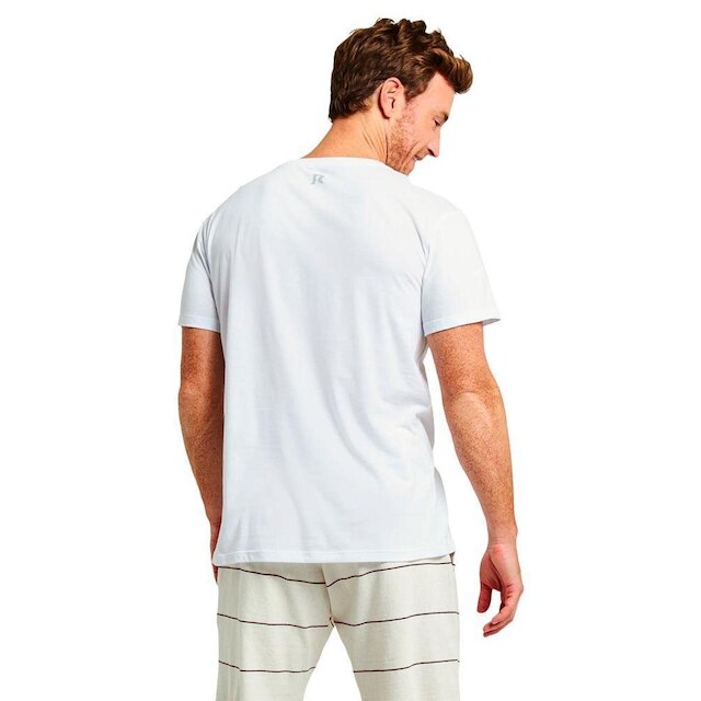 Camiseta Reserva Estampada "Positividade" Masculina - BRANCO - M