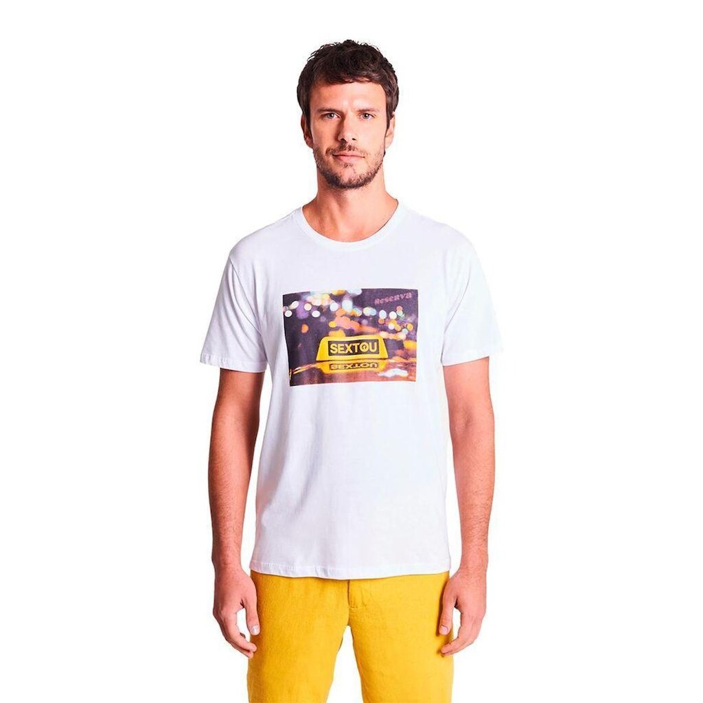 Camiseta Reserva Estampada "Sextou" Masculina - BRANCO - P