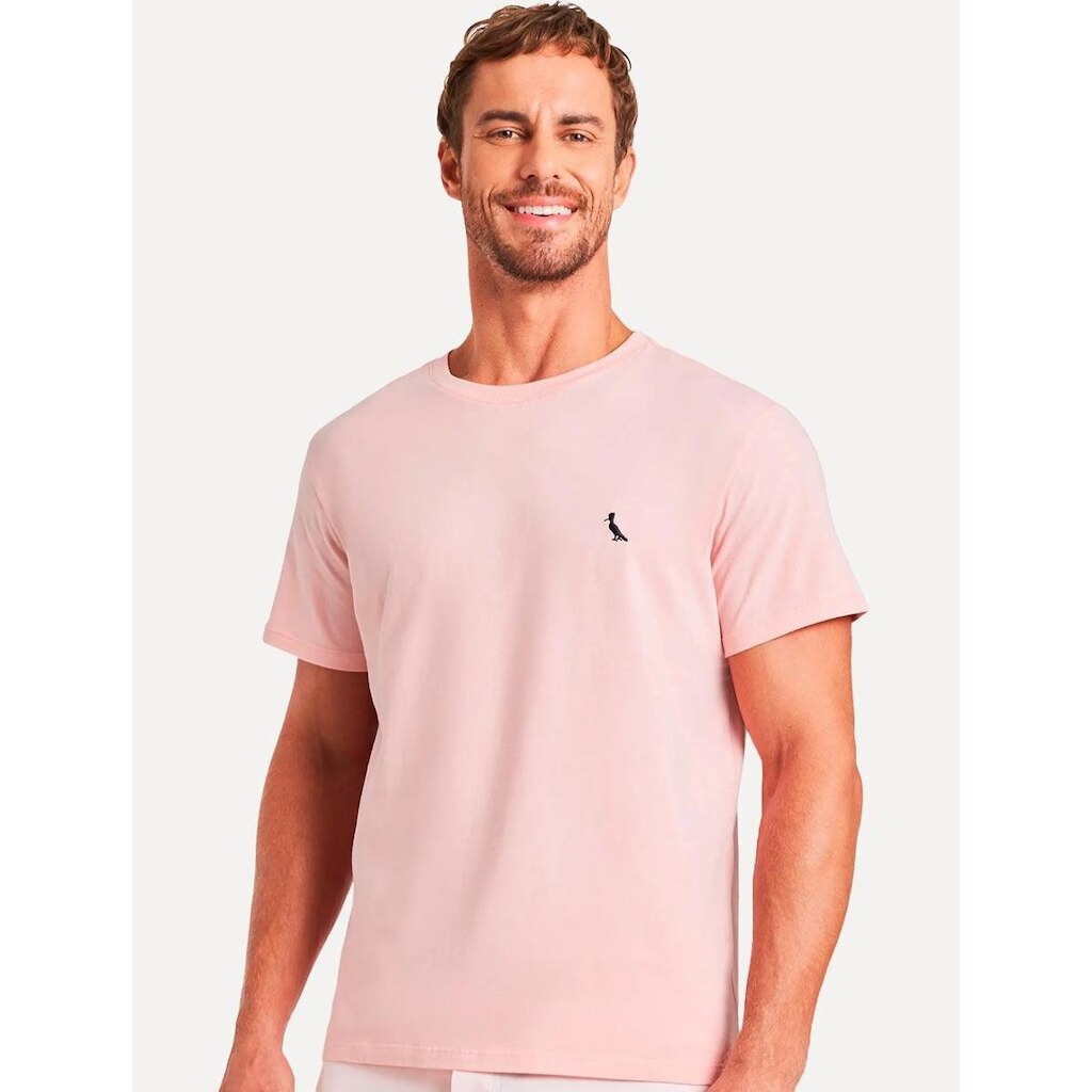 Camiseta Reserva Masculina Basic Navy Woodpecker Rosa