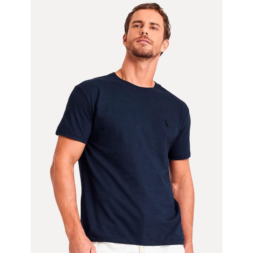 Camiseta Reserva Masculina Regular Paris Azul Marinho