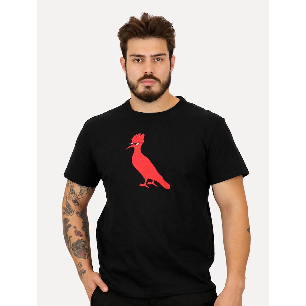 Camiseta Reserva Masculina Regular Pica-pau Meme Preta