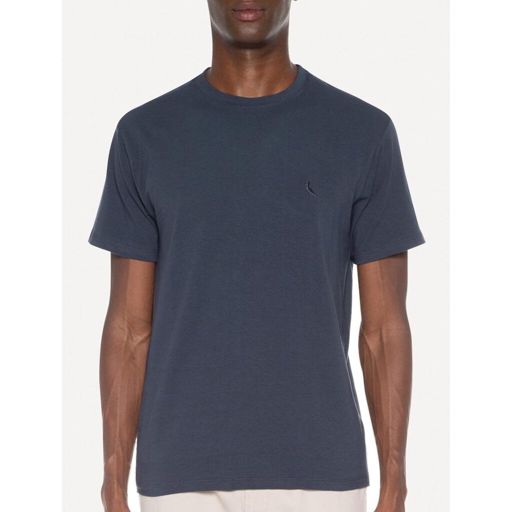 Camiseta Reserva Masculina Super Slim C-Neck Azul Marinho
