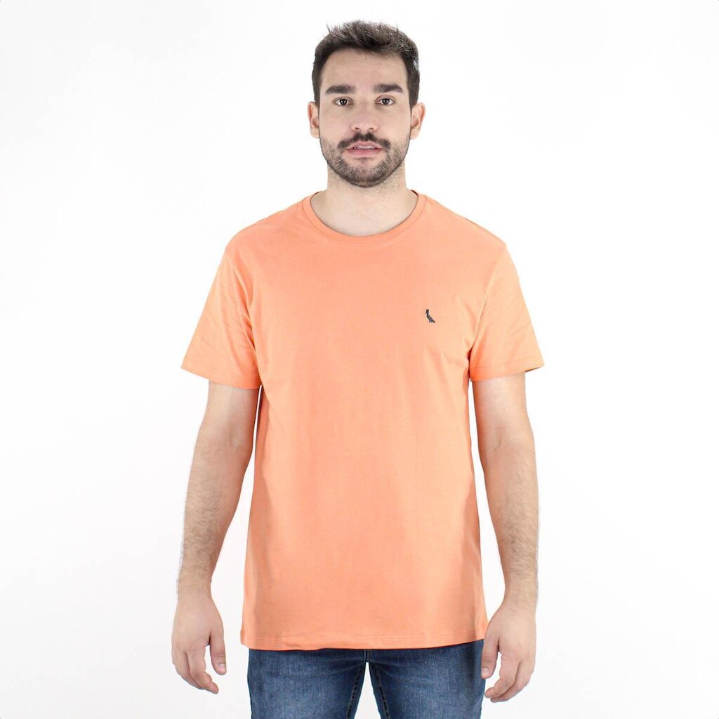 Camiseta Reserva Regular Careca Laranja Claro - Masculino