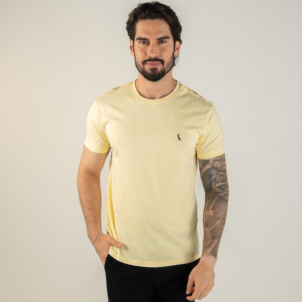 Camiseta Reserva Regular Fit Amarelo Claro