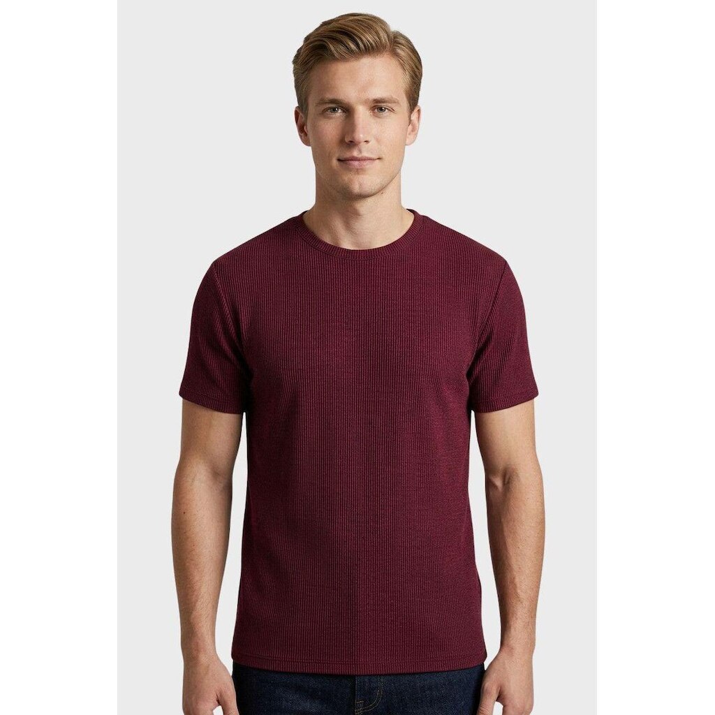 Camiseta Reserva Regular Waffle Vinho Vinho