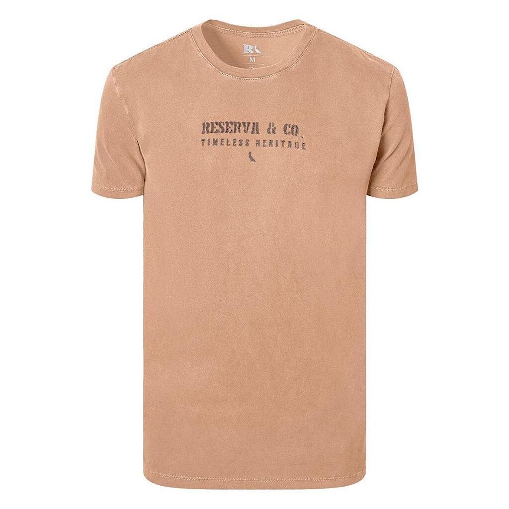 Camiseta Reserva Slim Estampa Timeless Masculina Cinza