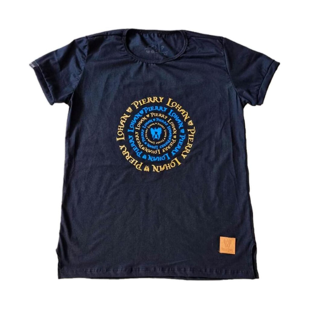 Camiseta Reta de Algodão Estampada Pierry Lohan - R33