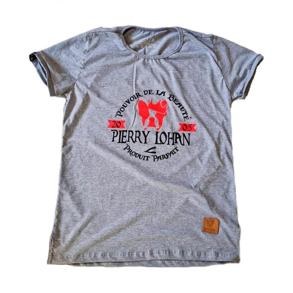 Camiseta Reta de Algodão Estampada Pierry Lohan - R35