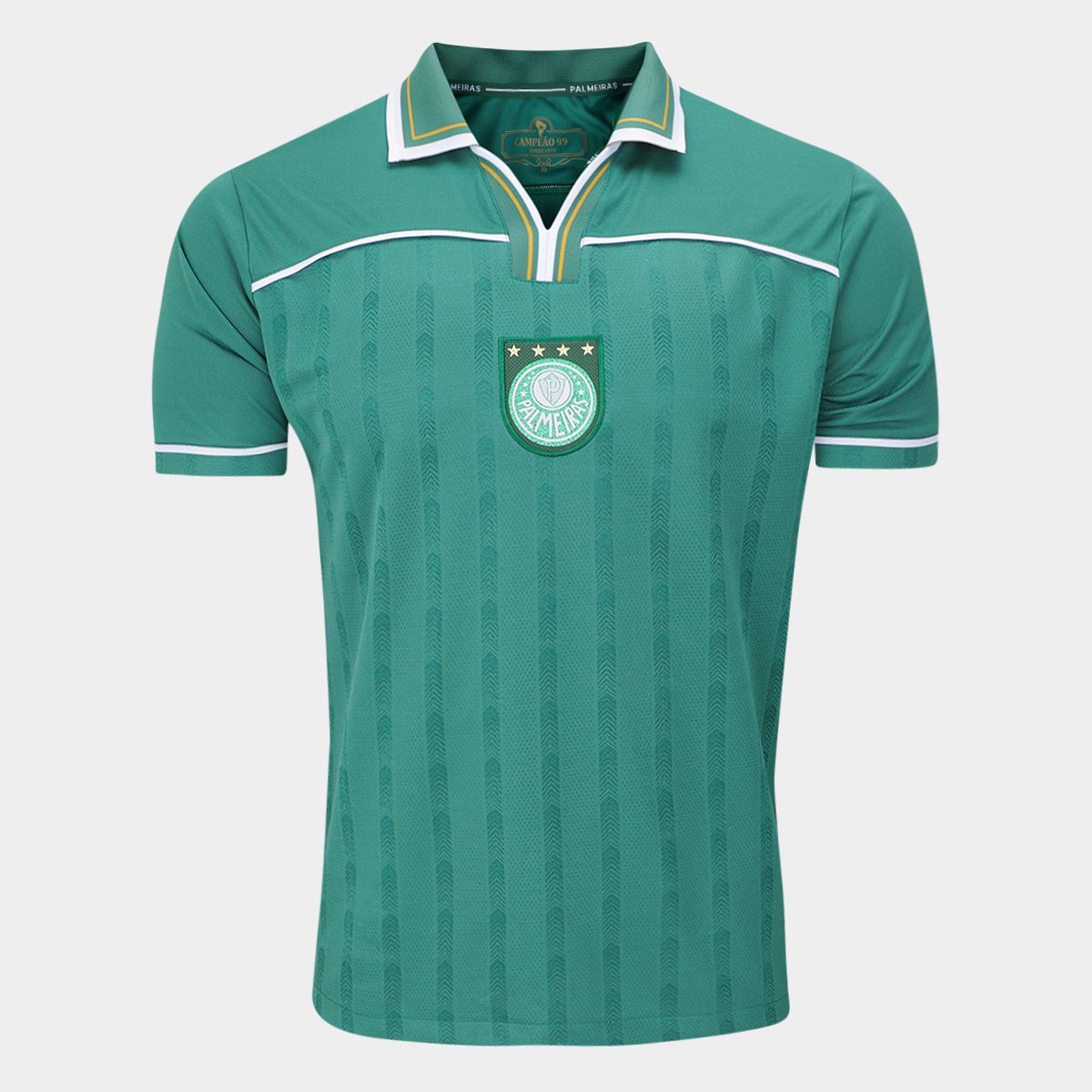 Camiseta Retrô Palmeiras 1999 Masculina Menor preço em Camiseta Retrô Palmeiras 1999 Masculina