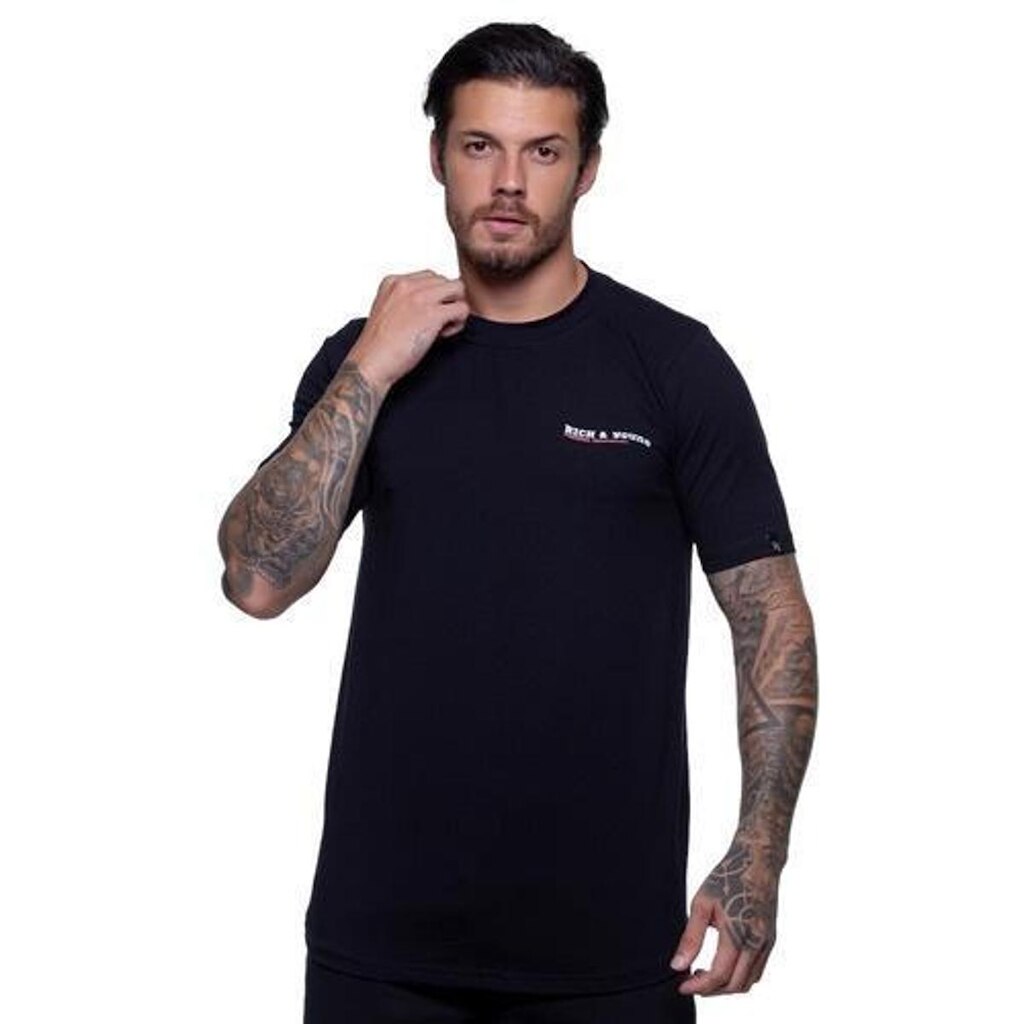 Camiseta Rich Young Long Innovation Preta