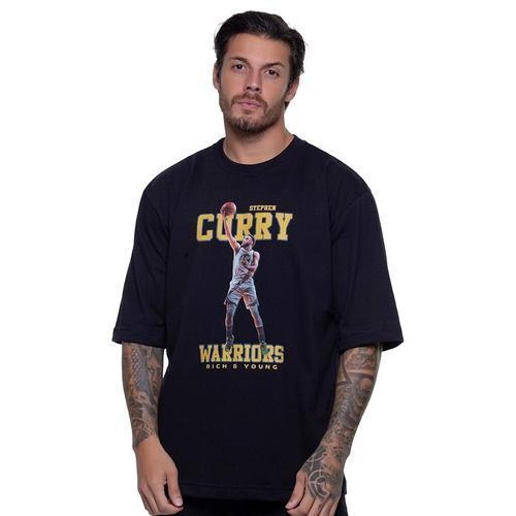 Camiseta Rich Young Oversized Curry Preta