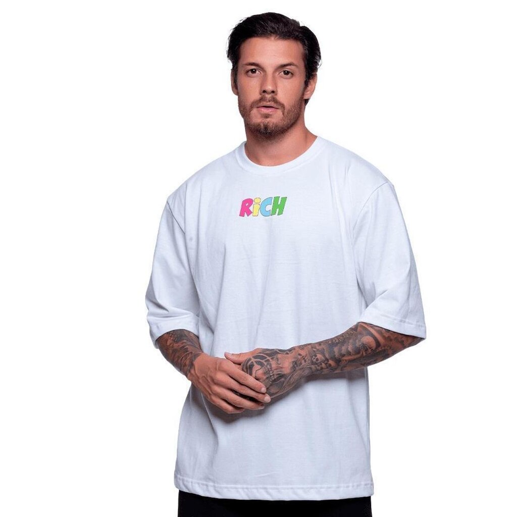 Camiseta Rich Young Oversized Rich Boy Branca