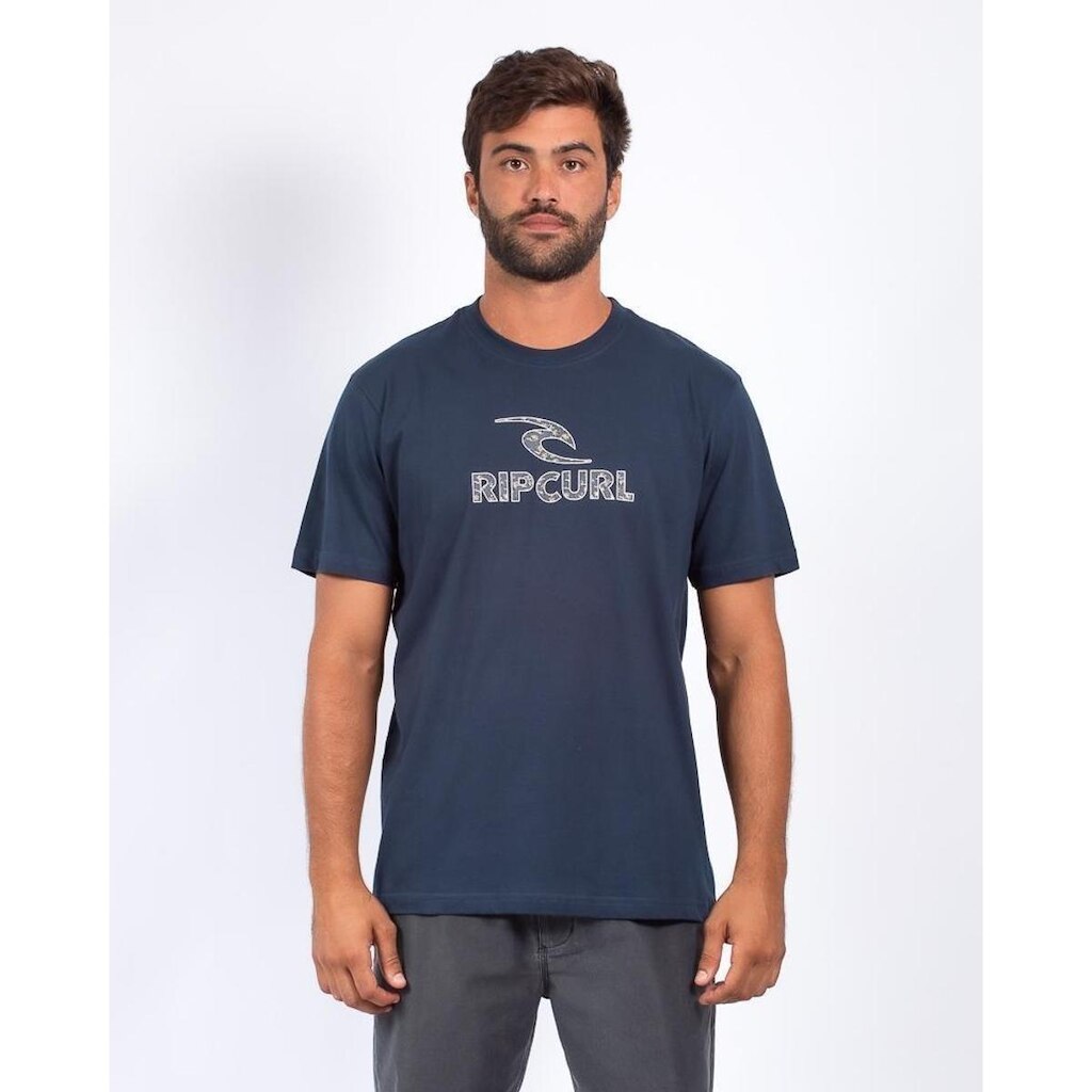 CAMISETA RIP CURL ICON PALM TEE - DARK NAVY - G
