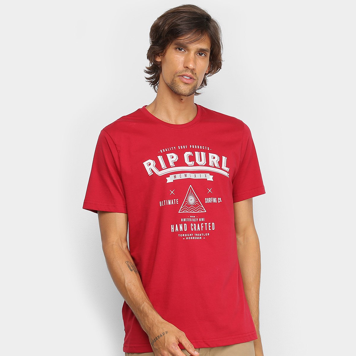 camisa rip curl vermelha