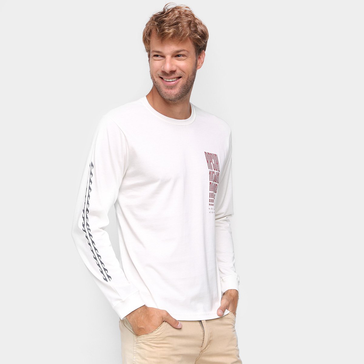 camisa rip curl manga longa
