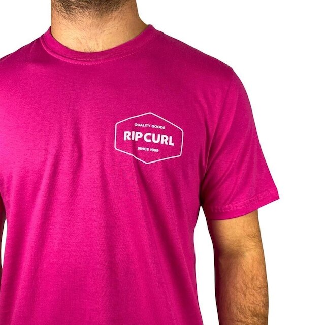 Camiseta Rip Curl Quality Goods Rosa