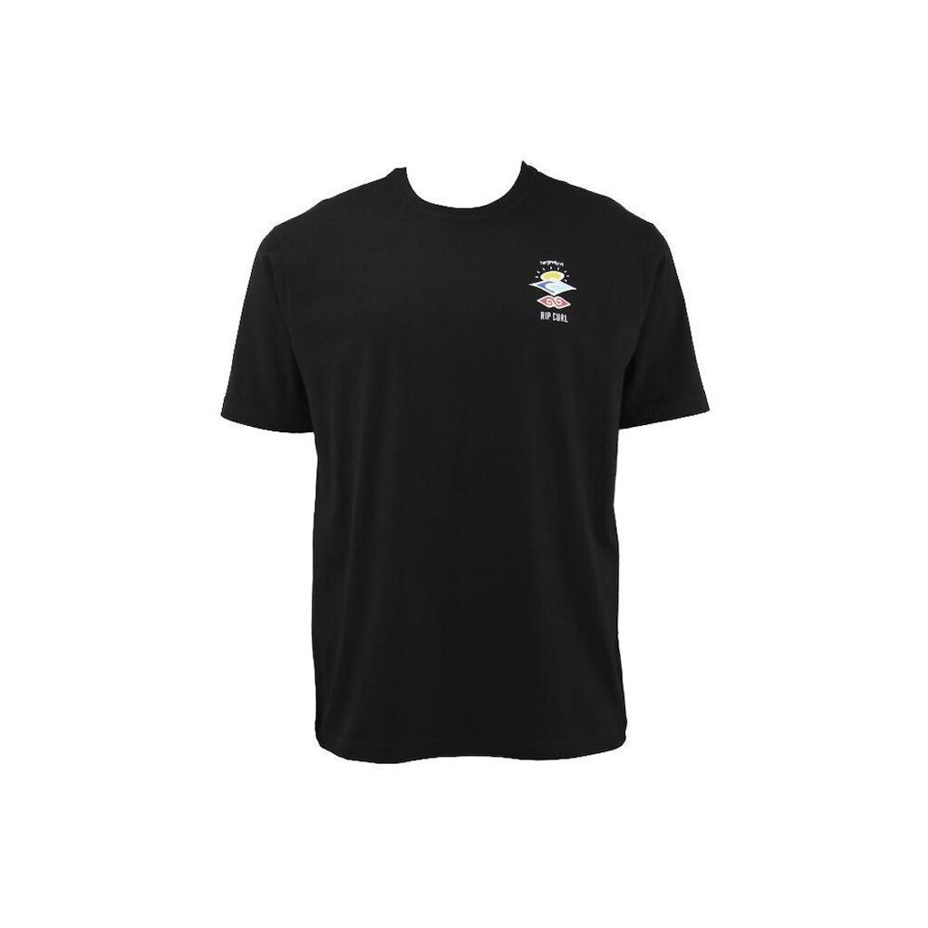 Camiseta Rip Curl Search Essential Tee Black - Masculino