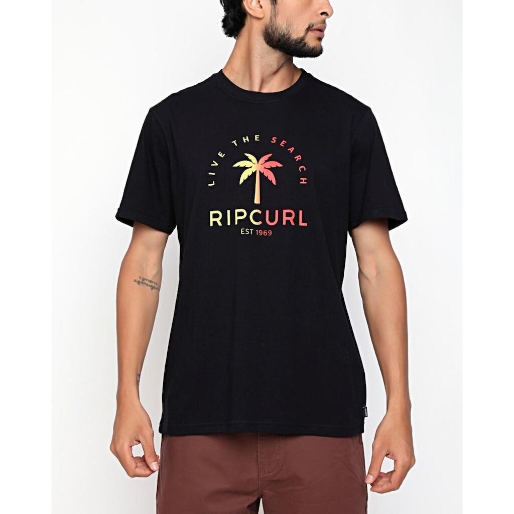 CAMISETA RIP CURL SEARCH TREE TEE - BLACK - M