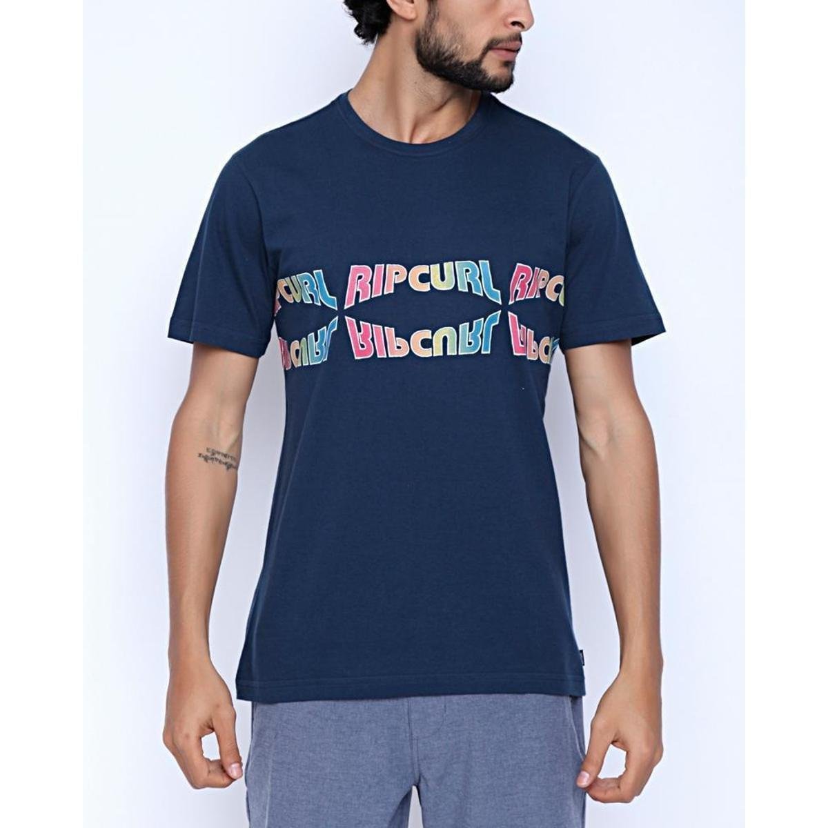 CAMISETA RIP CURL SURF REVIVAL INVERTED - NAVY - G Menor preço em CAMISETA RIP CURL SURF REVIVAL INVERTED - NAVY - G