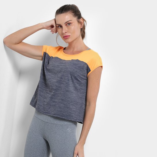 Camiseta Rivanna Manga Leg. Feminina - Mescla