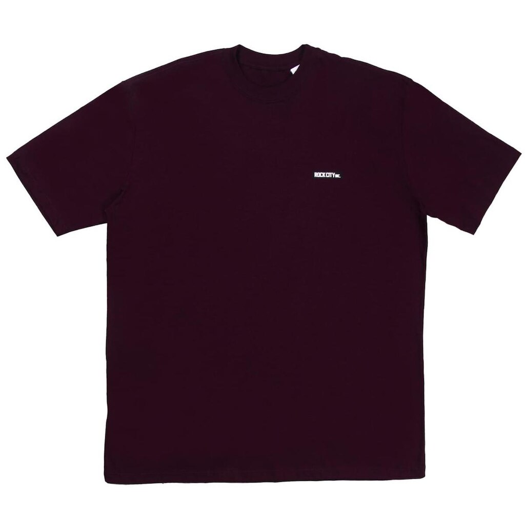 Camiseta Rock City Logo Rubberized Over Bordô