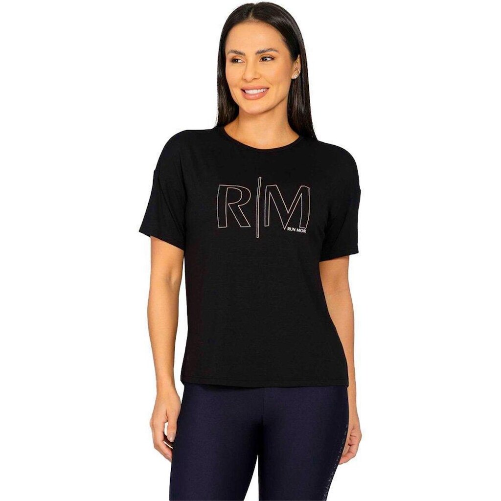Camiseta Run More Alongada Feminina