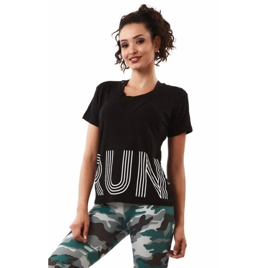 CAMISETA RUN MOVIMENTO & CIA - Preto