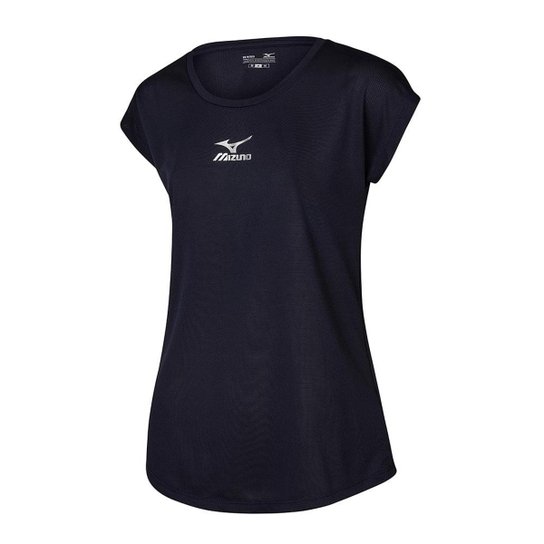 Camiseta Running Mizuno Fresh New Feminina - Azul Menor preço em Camiseta Running Mizuno Fresh New Feminina - Azul